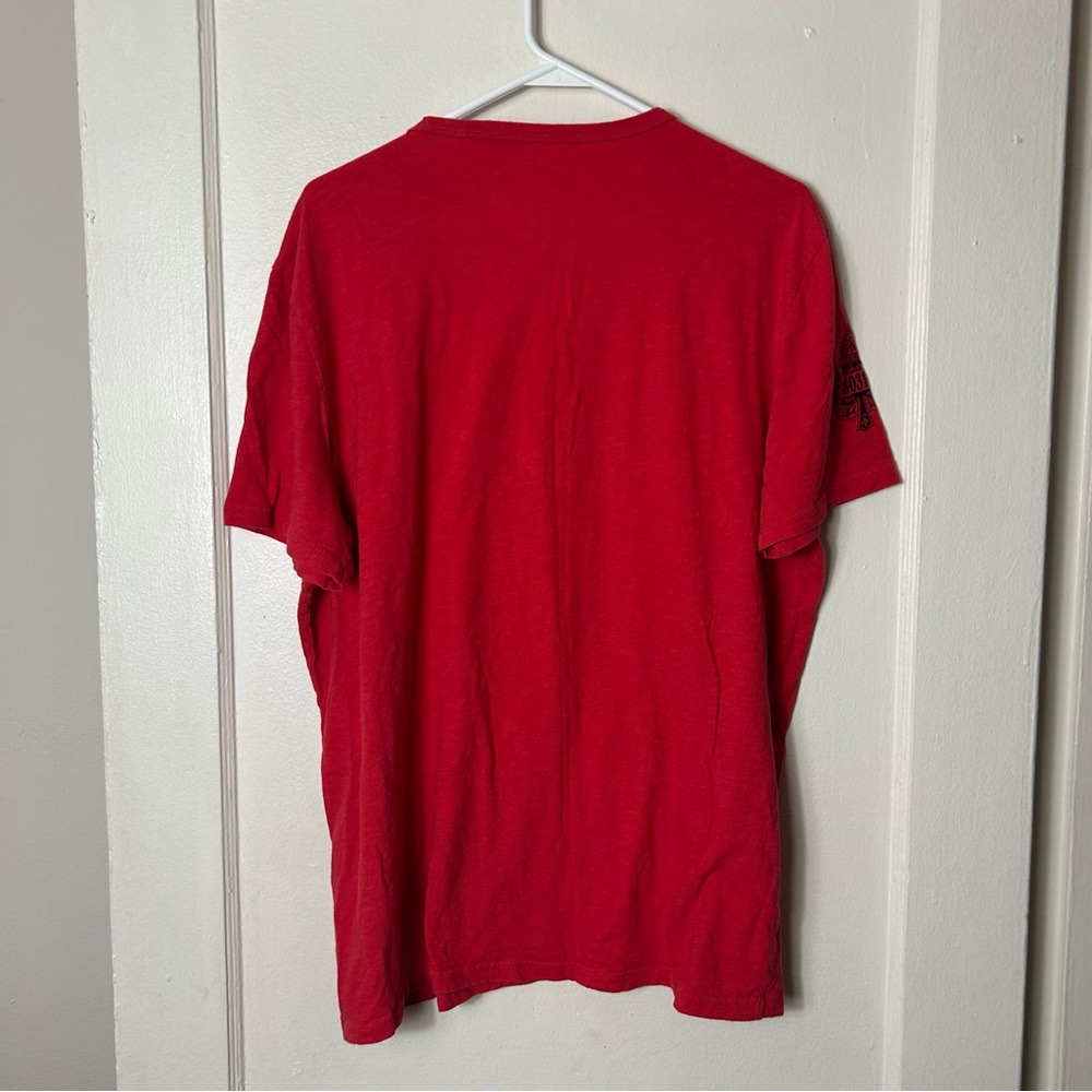 Lucky Brand red too tough to die short sleeve graphic tee men's XL - Picture 8 of 10